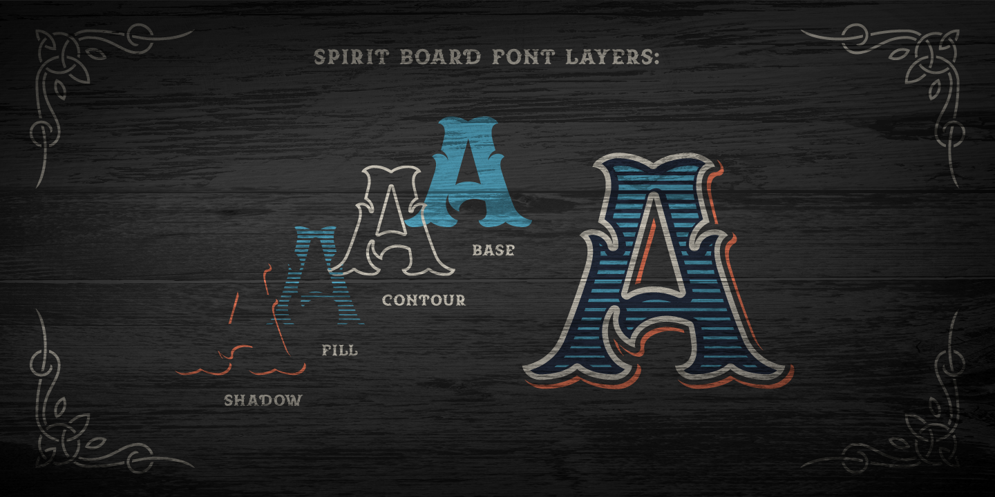 Example font Spirit Board #4